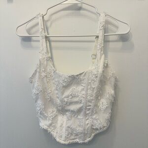 Boutique Floral Corset Top